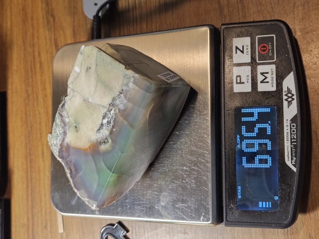 Nice Green Agate Bookend Pair - - 9