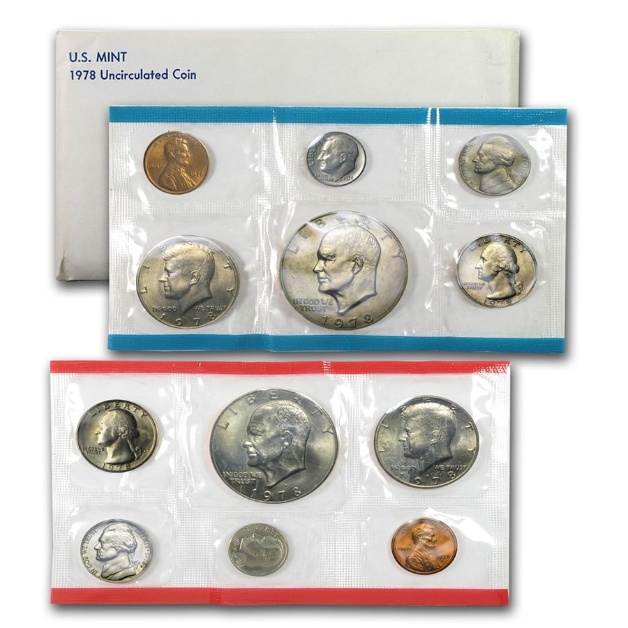1978 US Mint Set - P & D Sets in OMP: Item will have mint issued US Mint Coins -Due to the fact that we have more than one of these items - You may not receive the exact set in the image - But will receive US mint issued