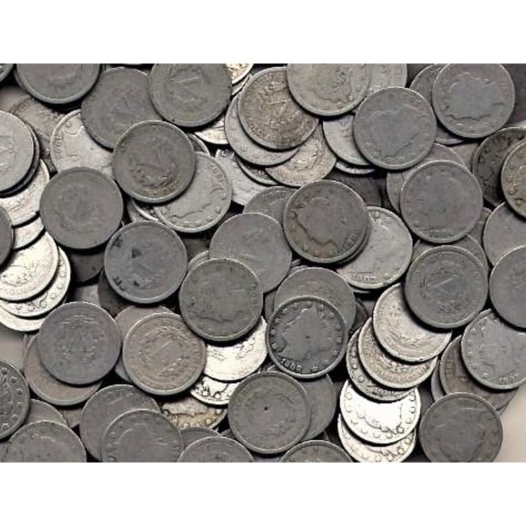 (100) V Nickels - Random Dates - - 2