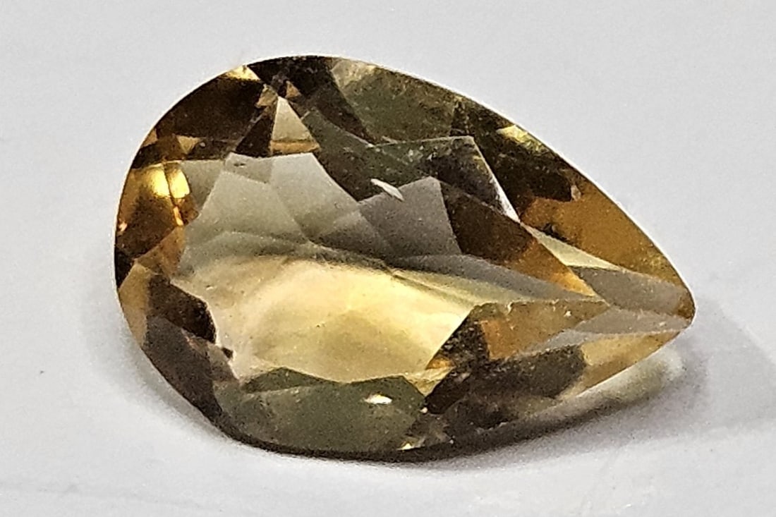 2.50 ct. Natural Pear Shape Citrine Gemstone: Items are as described in the tile - Please use the image to verify the item - Please review the entire terms and conditions prior to placing any bids- All sales final -