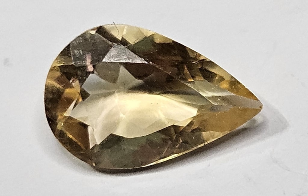 2.05 ct. Natural Pear Shape Citrine Gemstone: Items are as described in the tile - Please use the image to verify the item - Please review the entire terms and conditions prior to placing any bids- All sales final -