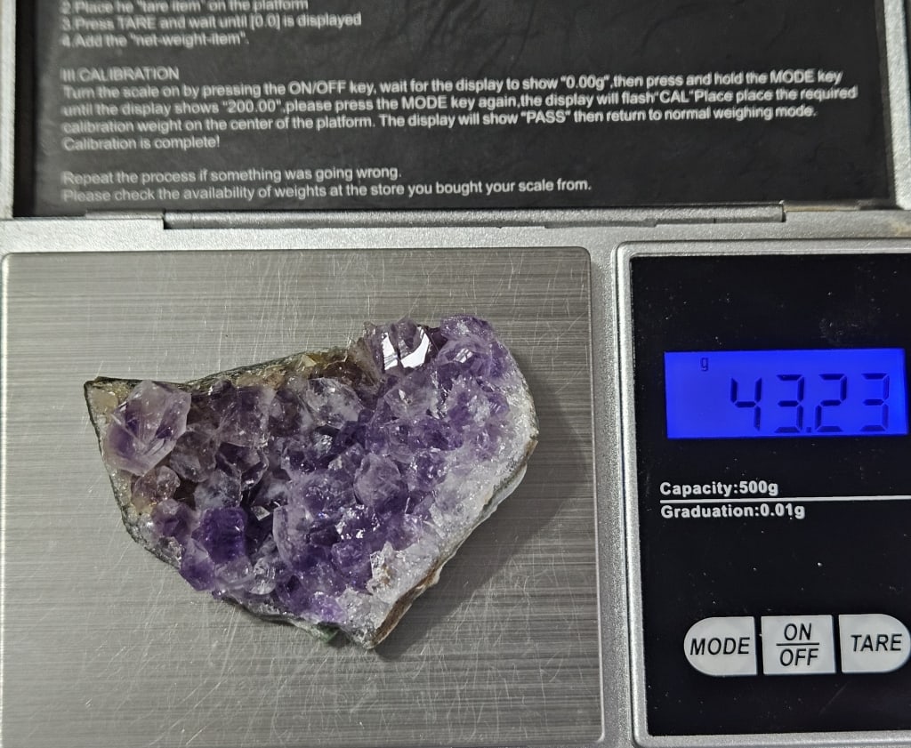 43.23 gram Natural Amethyst Cluster - 4