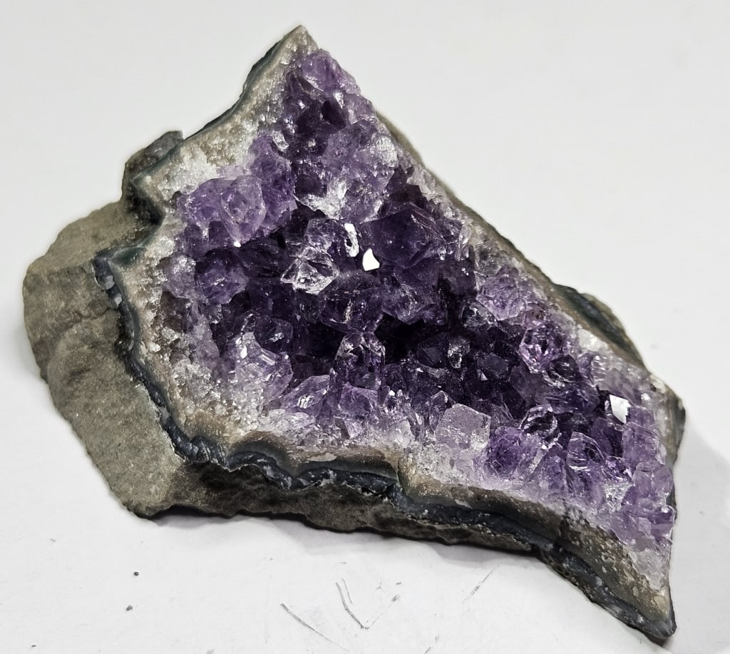 39.75 gram Natural Amethyst Cluster AAA Grade: Item is the exact item in the image - Bidder is responsible for all value grade determination - Please review all terms and conditions prior to placing any bids- All sales are final and all