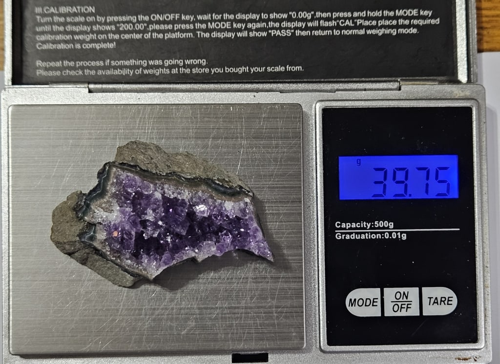 39.75 gram Natural Amethyst Cluster AAA Grade - 4