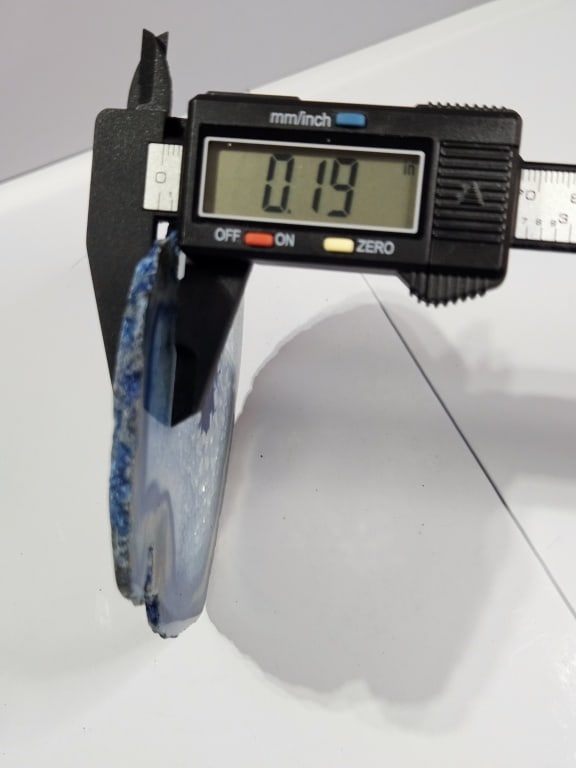 Fine Blue Dyed Agate Slab - 4