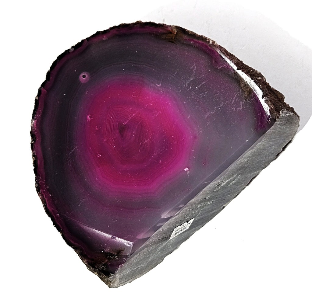 Red Dyed Agate Stand Up Specimen: Items are the exact items in the image - Please refer to the terms and conditions prior to placing any bids- Any bid is an agreement to pay and terms apply -