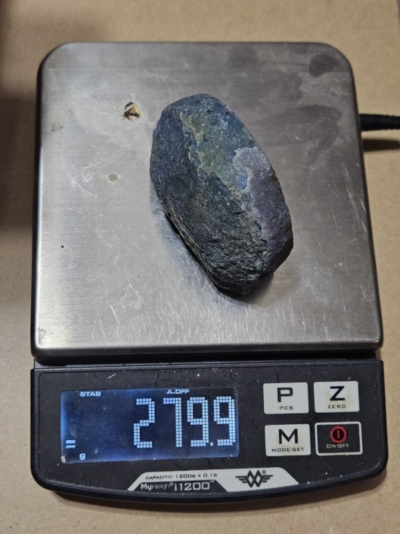 Blue Dyed Agate Stand Up Specimen w/ Druzy Geode - 6