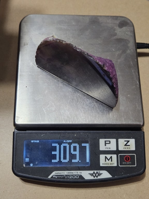 Pink Dyed Agate Stand Up Specimen - 6