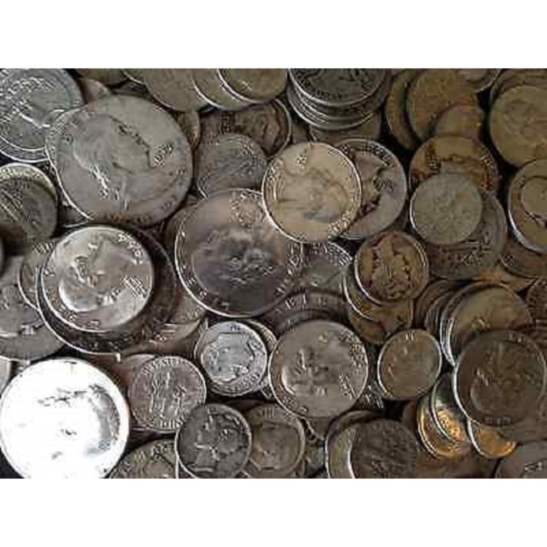 $5 Face Value 90% Silver Coins: Items will be as described in title - The image for bulk items are stock images - Please review the entire terms and conditions prior to placing any bids. All terms apply -