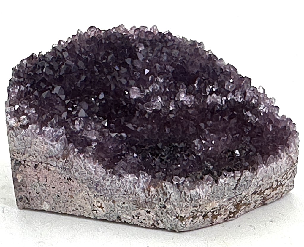 108.50 gram Natural Alacam Amethyst Cluster: Turkish Amethyst, also known as Alacam Amethyst, is a stunning type of purple quartz gemstone from Turkey. It?s famous for its beautiful colors, from light lavender to deep purple. The name ?Amethyst?