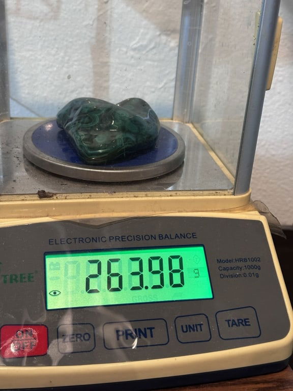 263.98 gram Natural Malachite Specimen - 4