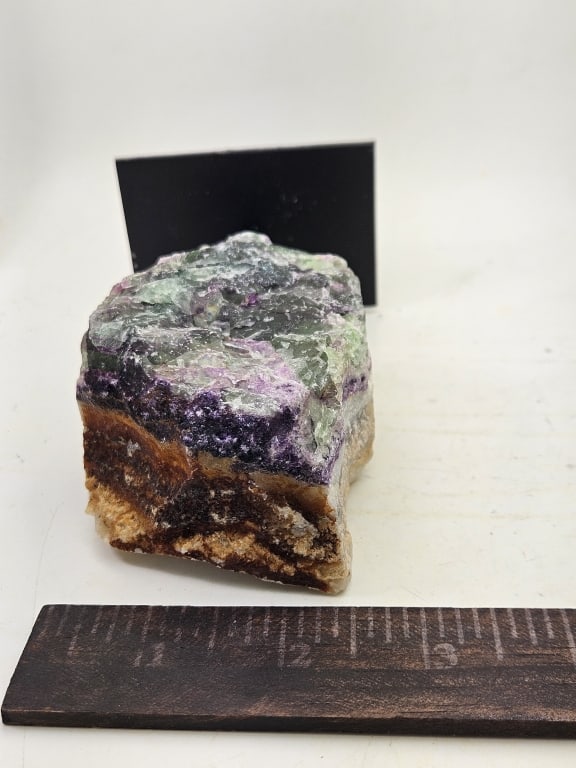 Fine Rainbow Flourite Specimen on Stand - 4