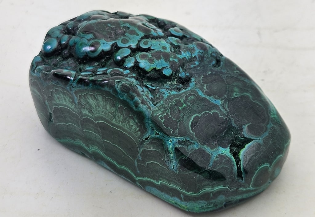 292.19 gram Chrysocolla and Malachite Specimen: Item is the exact item in the image- Bidder is responsible for all value and grade determination- Please review all terms and conditions prior to placing any bids-