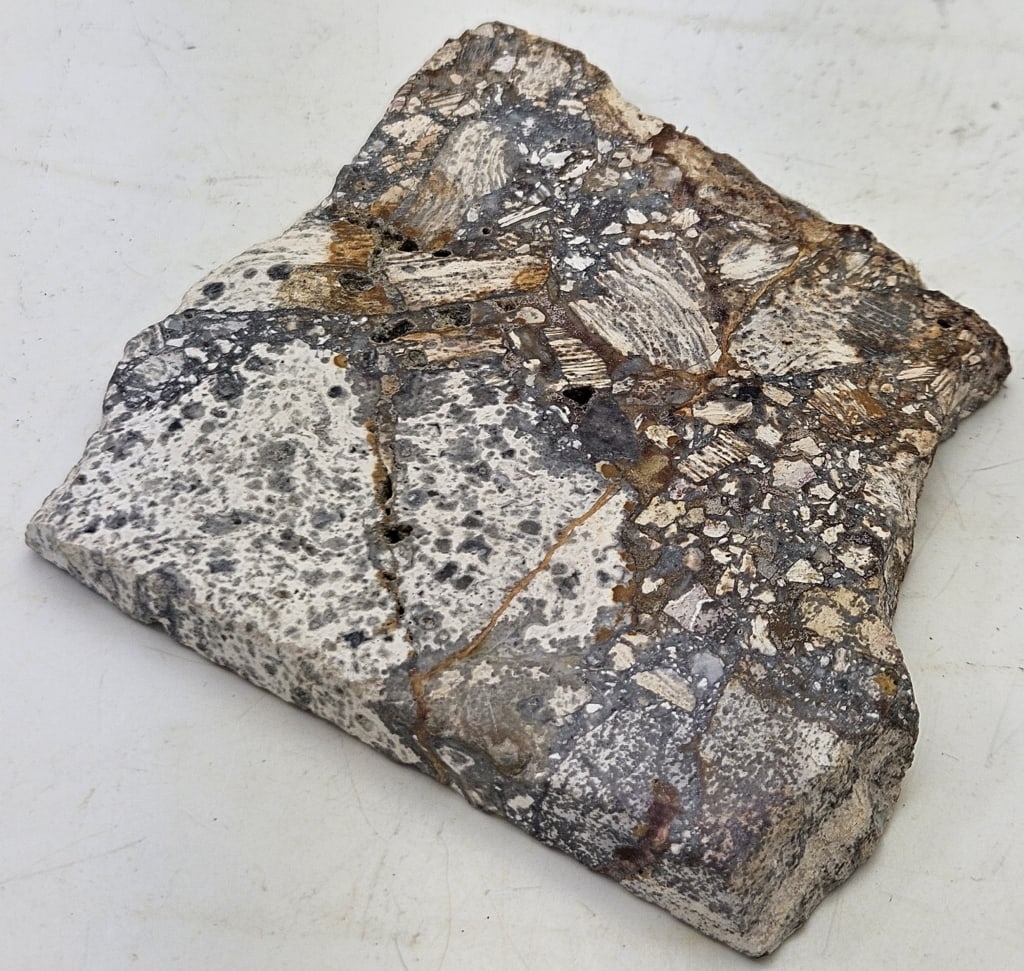 Natural Opalized Breccia Specimen Slab -88.39 g: Item is the exact item in the image- Bidder is responsible for all value and grade determination- Please review all terms and conditions prior to placing any bids-