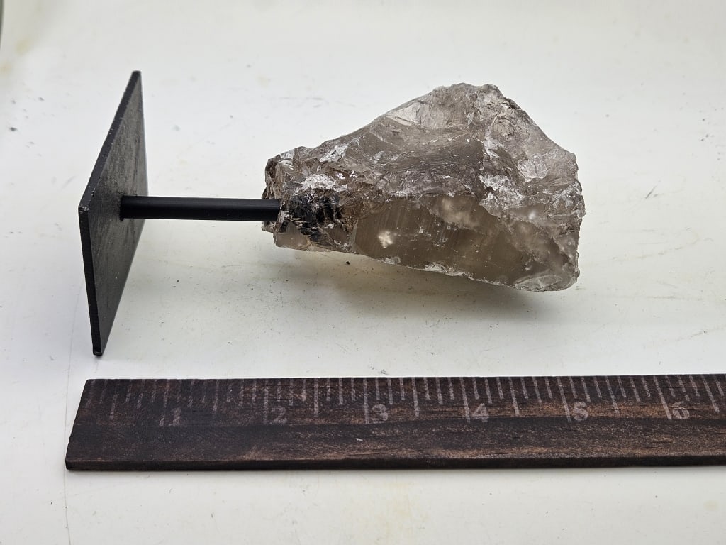 Natural Smokey Quart Specimen on Stand - 3