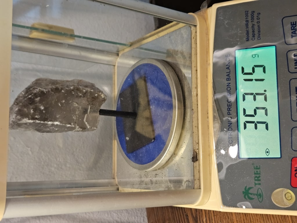 Natural Smokey Quart Specimen on Stand - 5