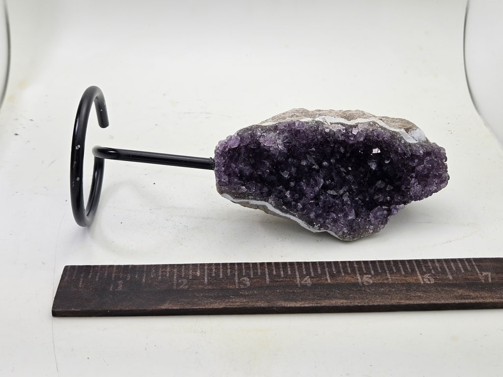 Fine Uruguay Amethyst Cluster on Stand - 3