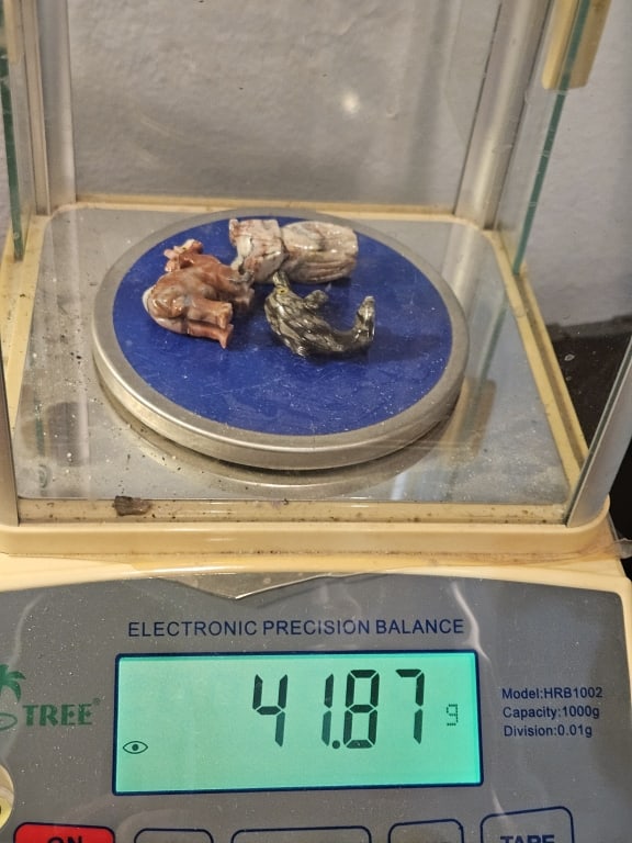 (3) Hand Carved Soapstone Animals - 4