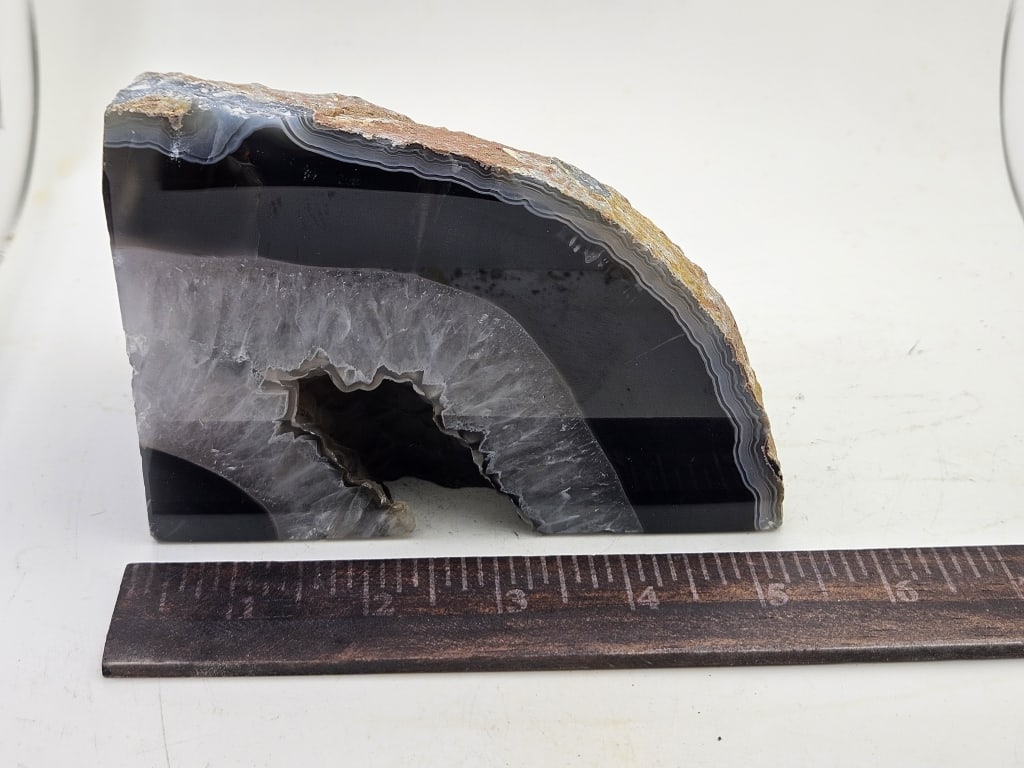 Fine Banded Agate Geode Decor Specimen - 5