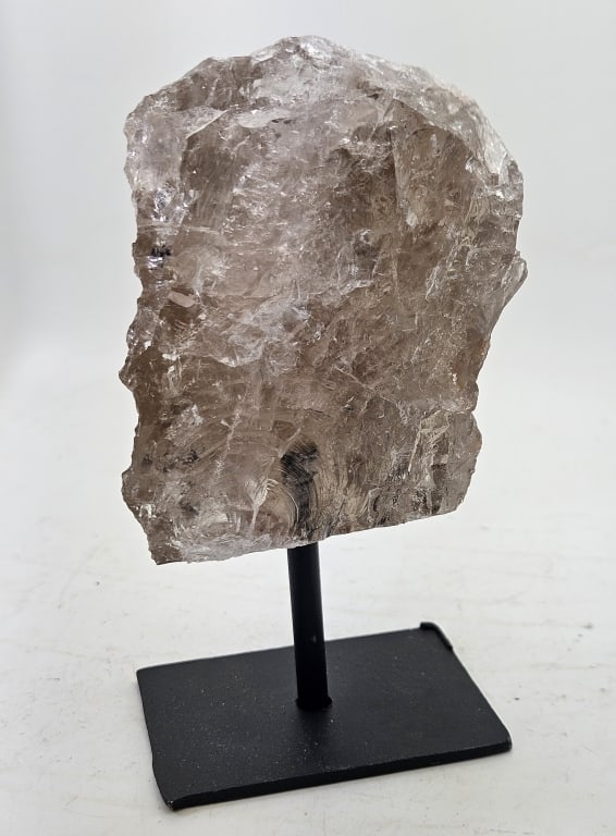 Natural Smokey Quartz Specimen on Stand: Item is the exact item in the image- Bidder is responsible for all value and grade determination- Please review all terms and conditions prior to placing any bids-