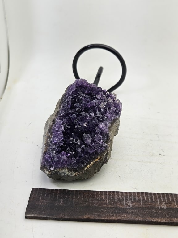 Exceptional Uruguay Amethyst Cluster on Stand - 4