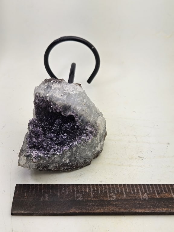 Fine Uruguay Amethyst Cluster on Stand - 4