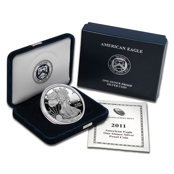 2011 US Silver Eagle Proof Coin in OMP: Item is as shown in the image - Due to the fact that we have more than one of these items - Winning bidder may not receive the exact item(s) in the image - Item recieved will have all