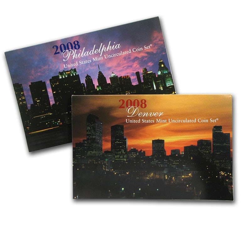 2008 US mint Set - P & D Sets in OMP: Items will be as shown in the image and described in the title - Due to the fact we have more than ONE of these items winning bidder may not receive the exact items pictured - Pleasereviewalltermsandc