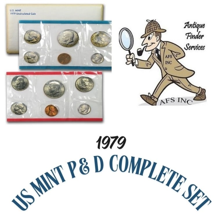 1979 US Mint Set - P & D Sets in OMP: Item will have mint issued US Mint Coins -Due to the fact that we have more than one of these items - You may not receive the exact set in the image - But will receive US mint issued coins - Never in