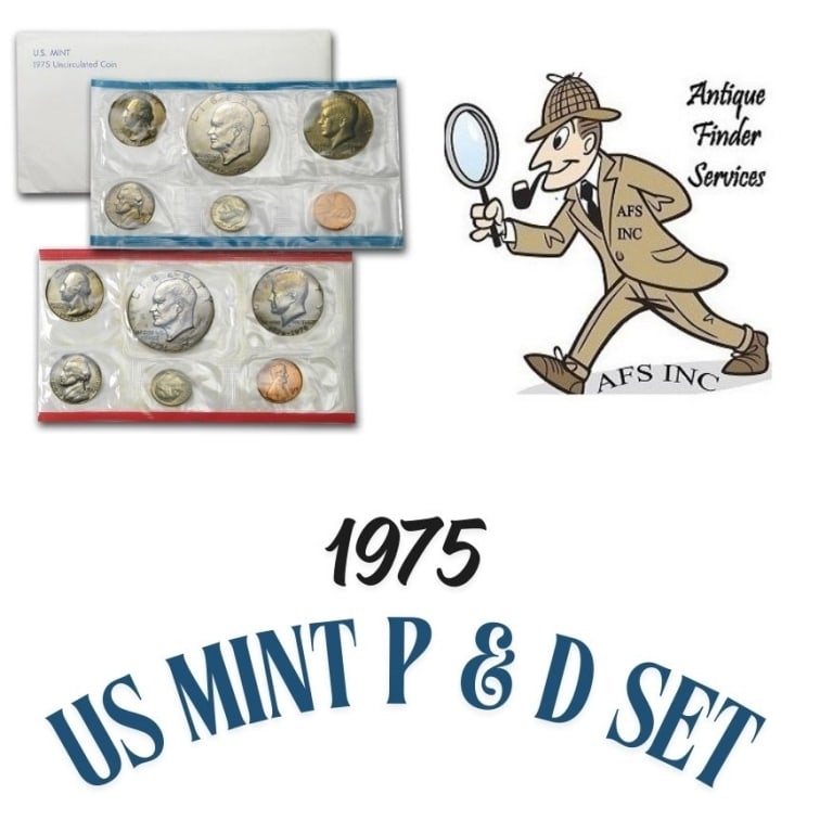 1975 US Mint Set - P & D Sets in OMP: Item will have mint issued US Mint Coins -Due to the fact that we have more than one of these items - You may not receive the exact set in the image - But will receive US mint issued