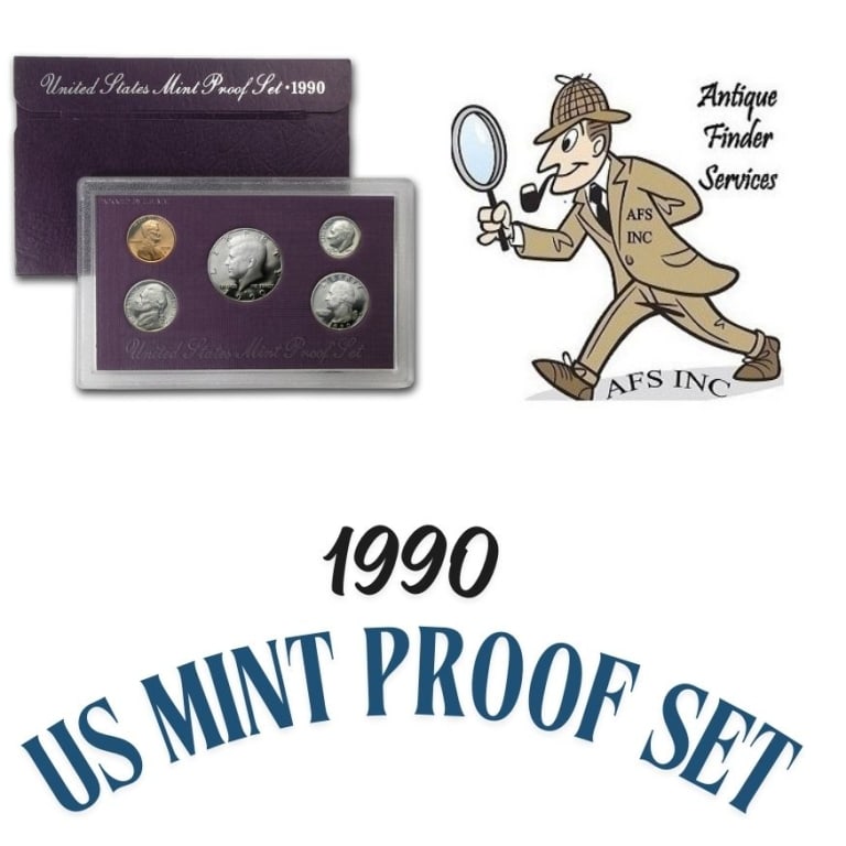 1990 US Mint Proof Set in OMP: Item will have mint issued US Mint Coins -Due to the fact that we have more than one of these items - You may not receive the exact set in the image - But will receive US mint issued coins - Never in