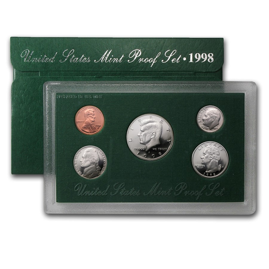 1998 US Mint Proof Set in OMP: Item will have mint issued US Mint Coins -Due to the fact that we have more than one of these items - You may not receive the exact set in the image - But will receive US mint issued