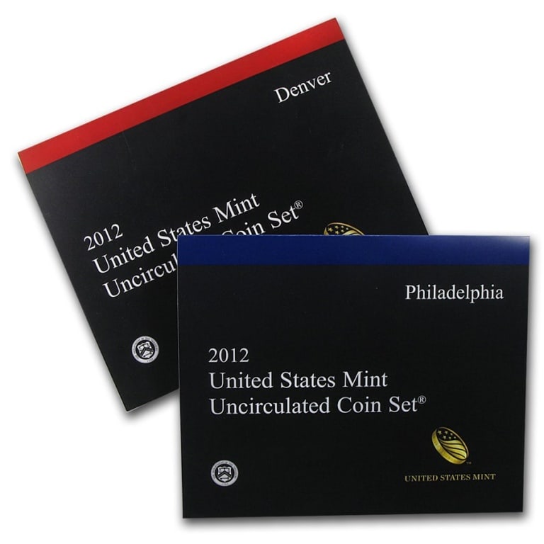 2012 US Mint Set - P & D Sets - Better Date: Items are as shown in the image - Bidder is responsible for all value and grade determination -