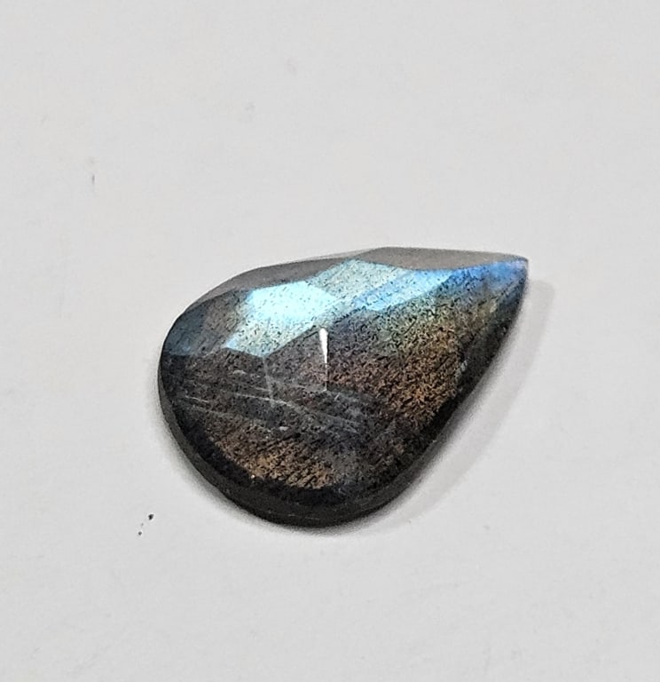 2.85 ct. Natural Flash Pear Shape Labradorite - 3