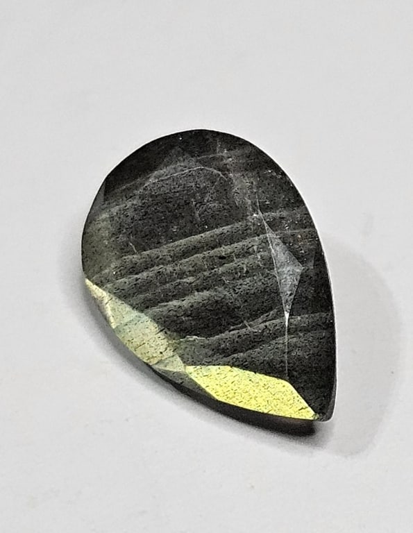 3.40 ct. Natural Pear Shape Labradorite Gemstone: Item is the exact item in image - Bidder is responsible for all value and grade determination - Please review all terms prior to placing any bids- Any bid is an agreement to all terms and conditions -