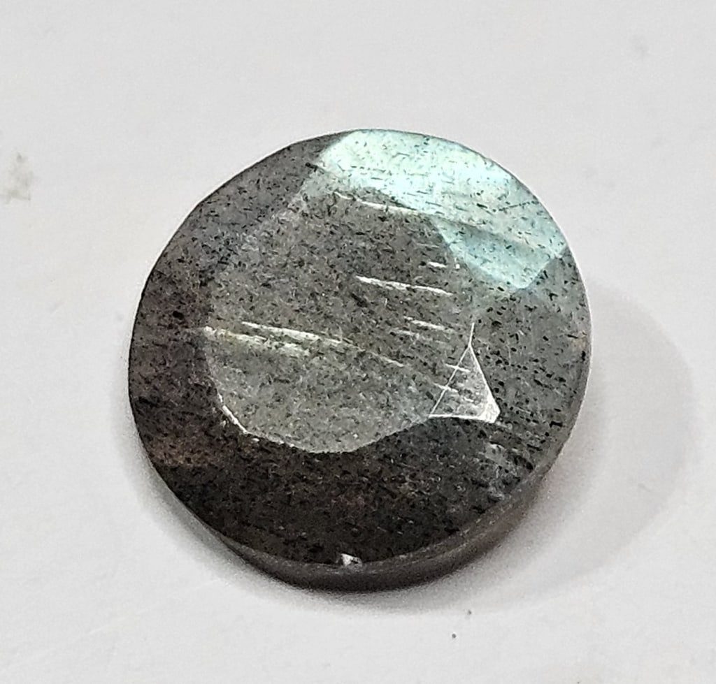 3.45 ct. Natural Labradorite Gemstone: Item is the exact item in image - Bidder is responsible for all value and grade determination - Please review all terms prior to placing any bids- Any bid is an agreement to all terms and conditions -