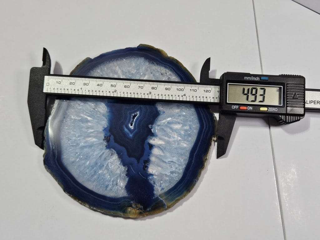 Fine Blue Agate Slab - 4