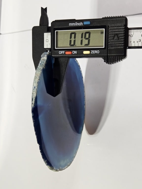 Fine Dyed Blue Agate Slab - 7