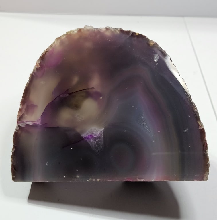 Pink Dyed Agate Stand Up Specimen - 3