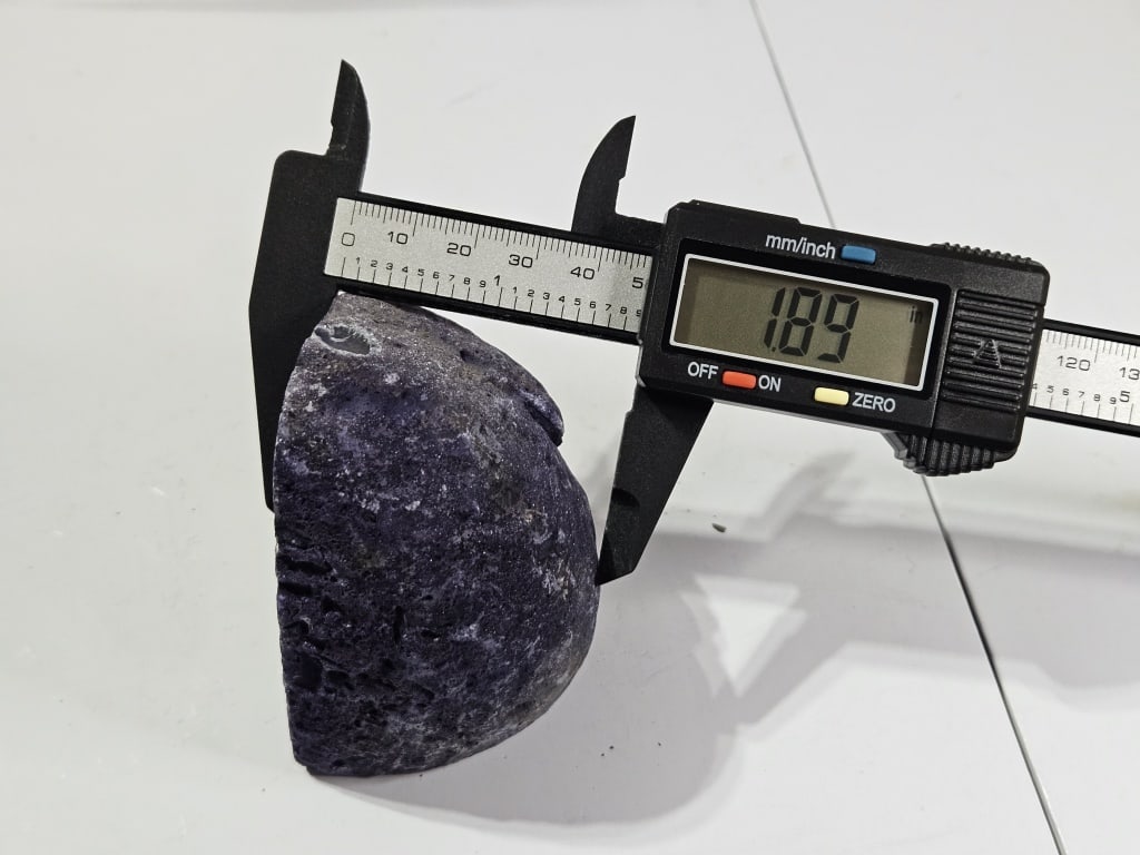 Pueple Dyed Agate Stand Up Specimen - 5