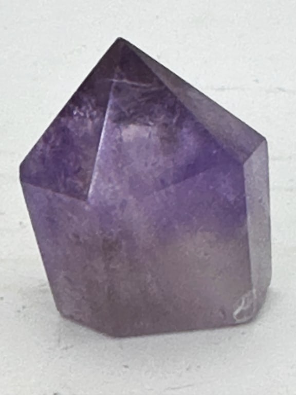 Natural Amethyst Point: Item is the exact item in the image - Bidder is responsible for all value and grade determination. Please review all terms and conditions prior to placing any bids-