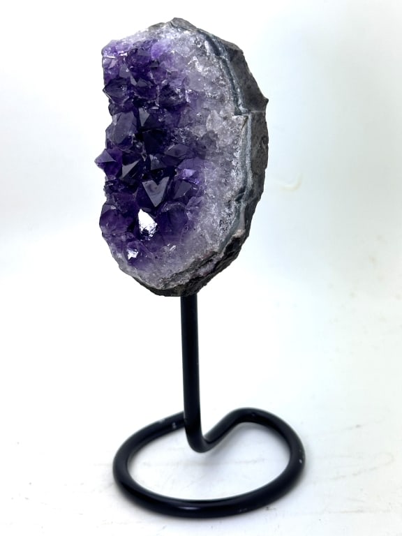 Stunning Natural Amethyst Cluster on Stand: Item is the exact item in the image - Bidder is responsible for all value and grade determination. Please review all terms and conditions prior to placing any bids-
