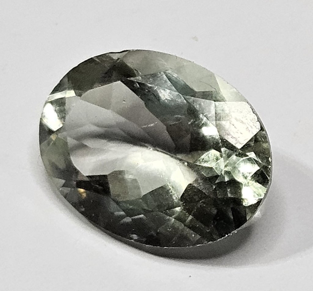 7.40 ct. Prasiolite Green Amethyst Gemstone: Items are as described in the tile - Please use the image to verify the item - Please review the entire terms and conditions prior to placing any bids- All sales final -