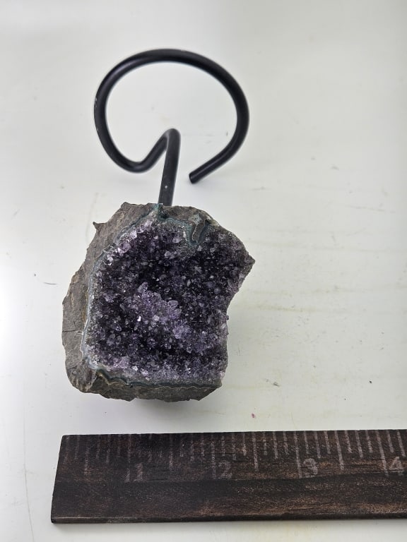 Uruguay Amethyst Cluster on Stand - 4