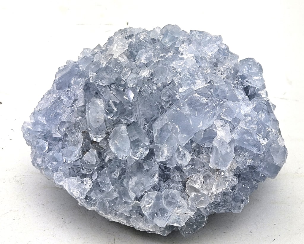 Celestite Natural Geode Cluster Specimen: Item is the exact item in the image - Please review all terms and conditions prior to placing any bids - Bidder is responsible for all value grade dtermination - All sales final and any bid is an