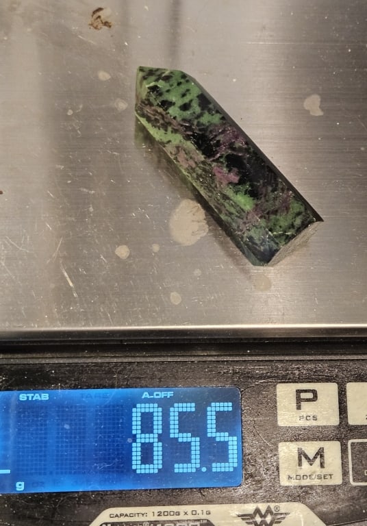 3.5 inch- Natural Ruby in Zoisite Polished Point - 4