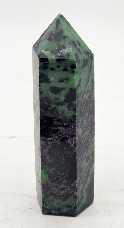 3.5 inch- Natural Ruby in Zoisite Polished Point - 5