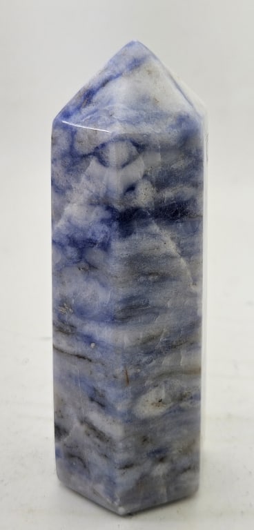4.5 inch Afghanite Polish Point Tower: Item is the exact item in the image - Please review all terms and conditions prior to placing any bids - Bidder is responsible for all value grade dtermination - All sales final and any bid is an