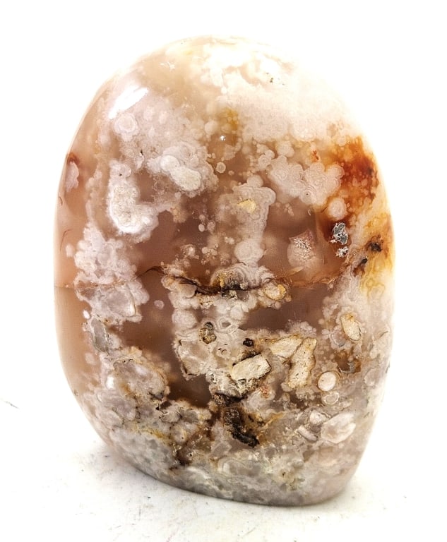 3 inch Fine Flower Agate Stand Up Specimen: Item is the exact item in the image - Please review all terms and conditions prior to placing any bids - Bidder is responsible for all value grade dtermination - All sales final and any bid is an