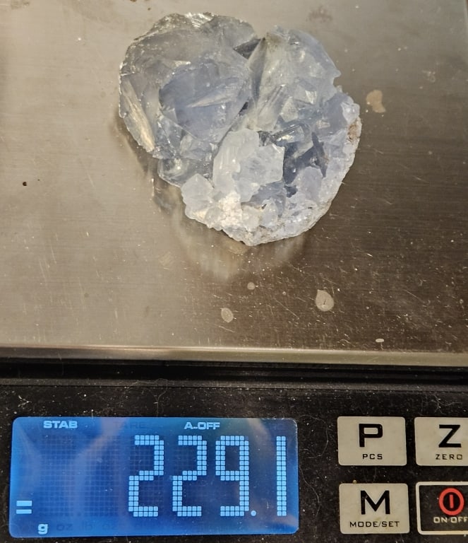 229.1 gram Natural Celestite Geode Cluster - 5